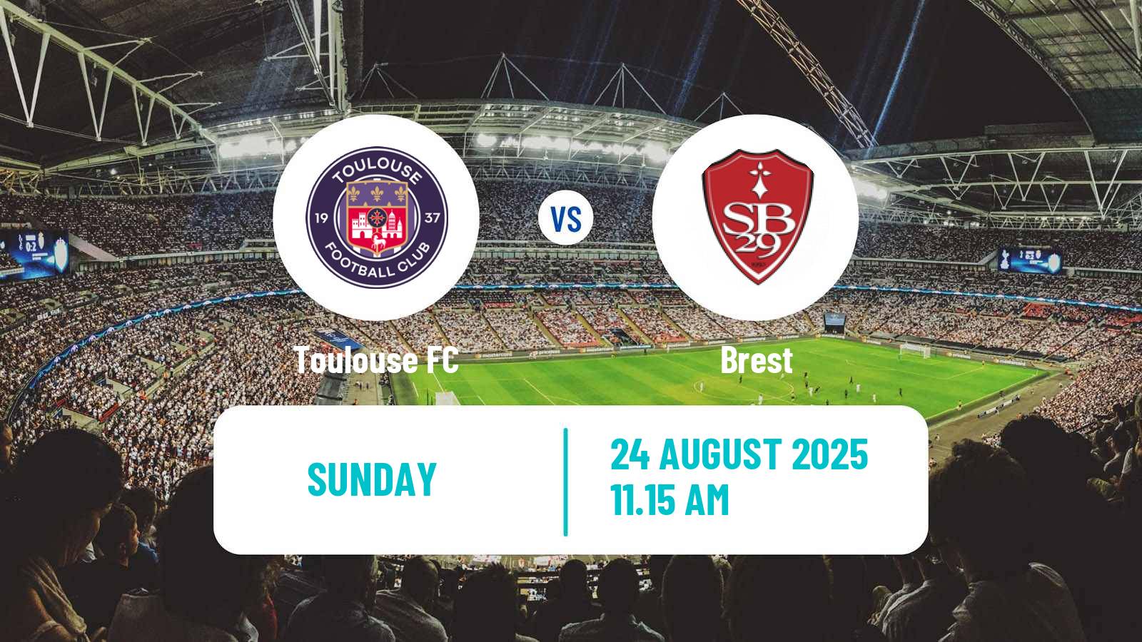 Soccer French Ligue 1 Toulouse - Brest