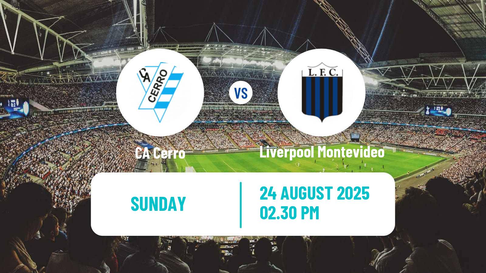 Soccer Uruguayan Primera Division Cerro - Liverpool Montevideo