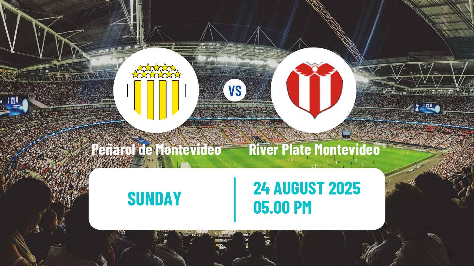 Soccer Uruguayan Primera Division Peñarol de Montevideo - River Plate Montevideo