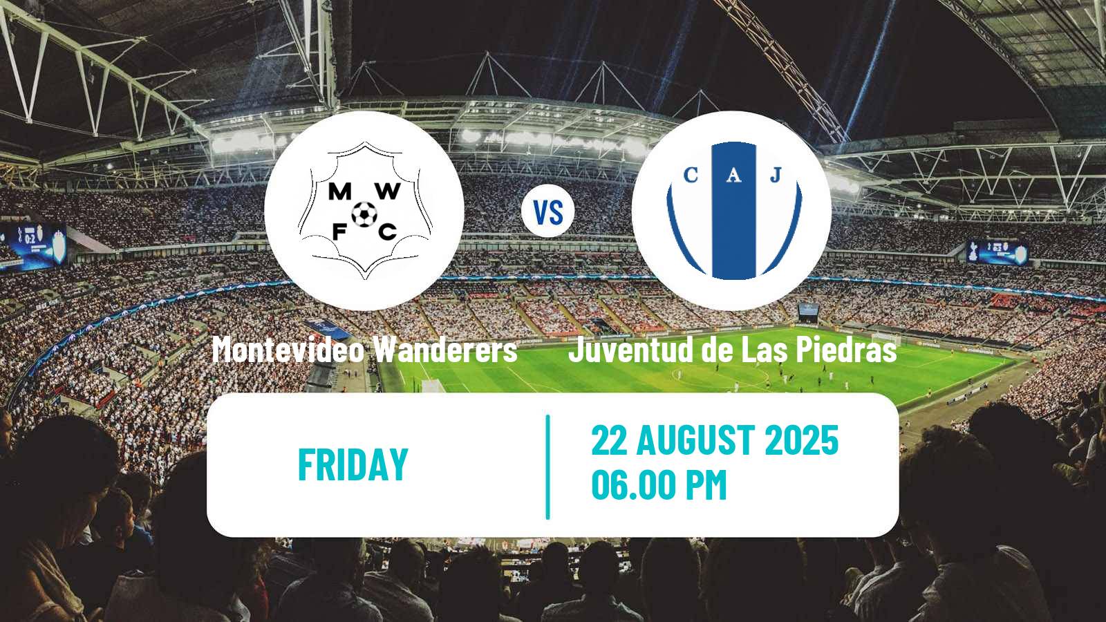 Soccer Uruguayan Primera Division Montevideo Wanderers - Juventud de Las Piedras