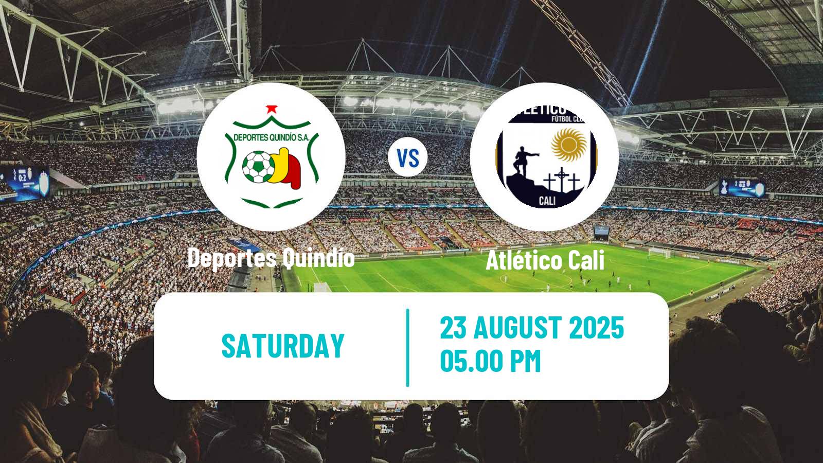 Soccer Colombian Primera B Deportes Quindío - Atlético Cali