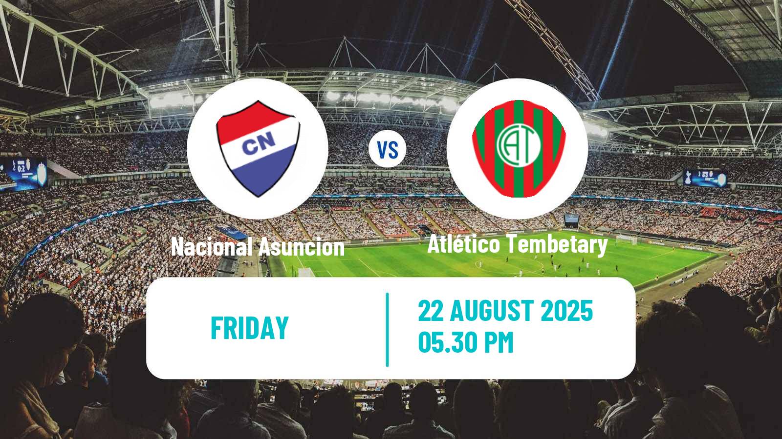 Soccer Paraguayan Primera Division Nacional Asuncion - Atlético Tembetary