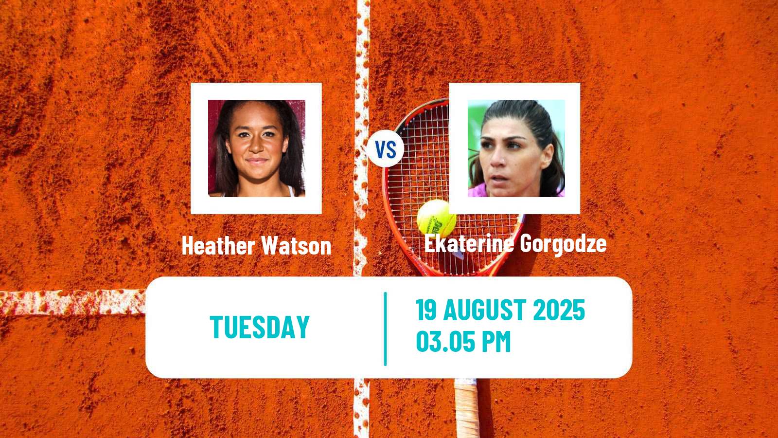 Tennis WTA US Open Heather Watson - Ekaterine Gorgodze