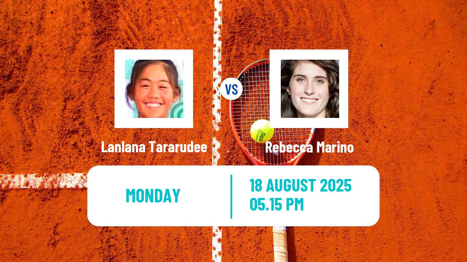 Tennis WTA US Open Lanlana Tararudee - Rebecca Marino