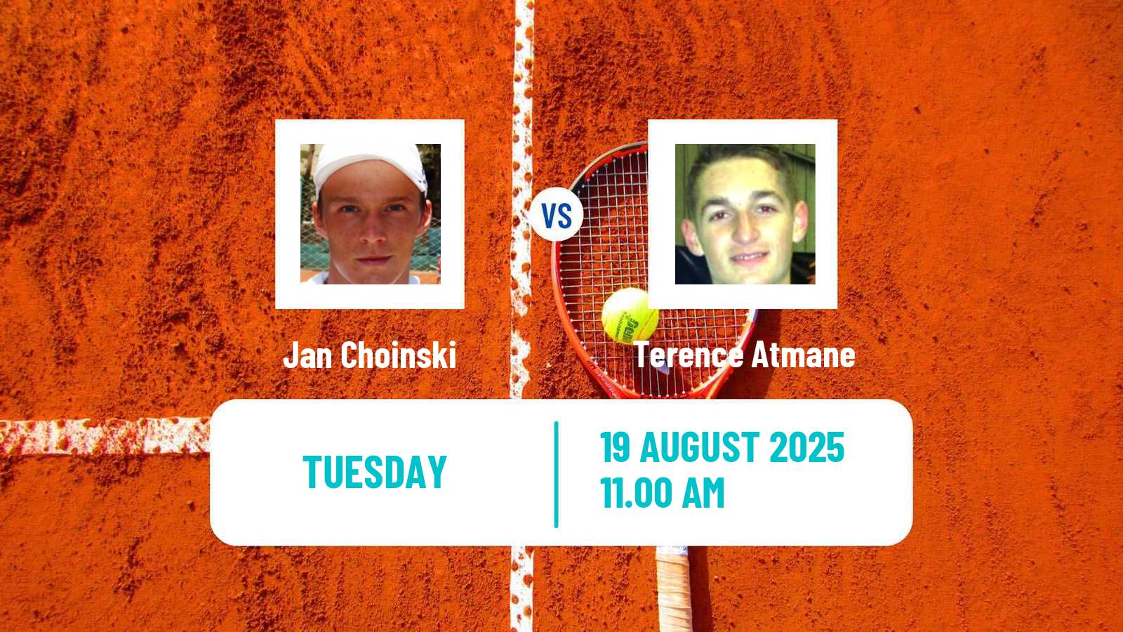 Tennis ATP US Open Jan Choinski - Terence Atmane