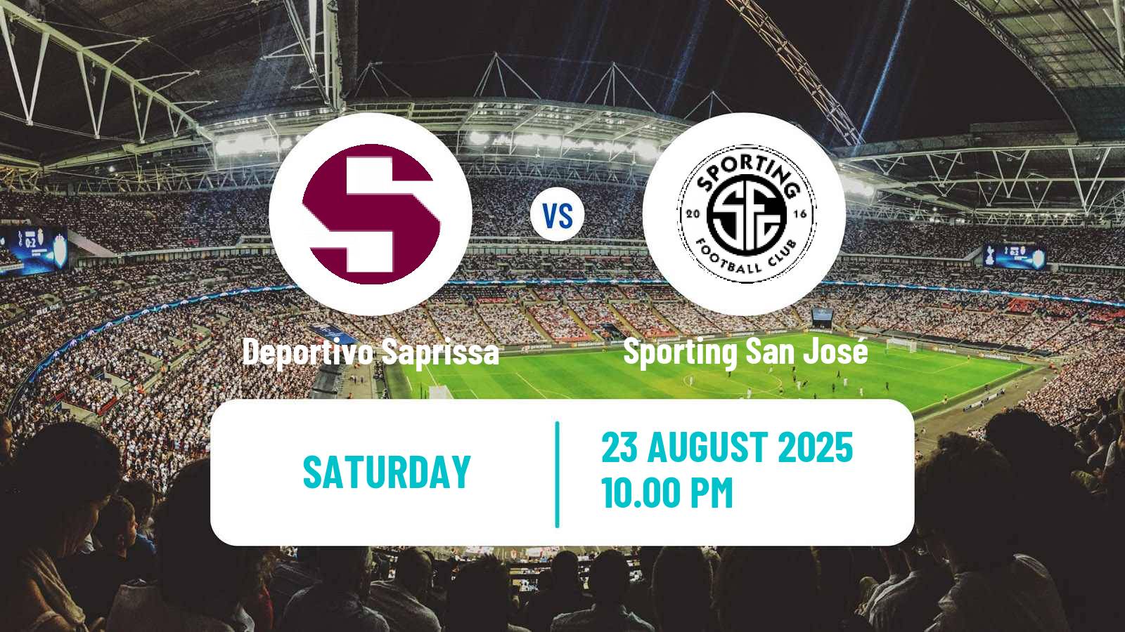 Soccer Costa Rican Primera Division Deportivo Saprissa - Sporting San José
