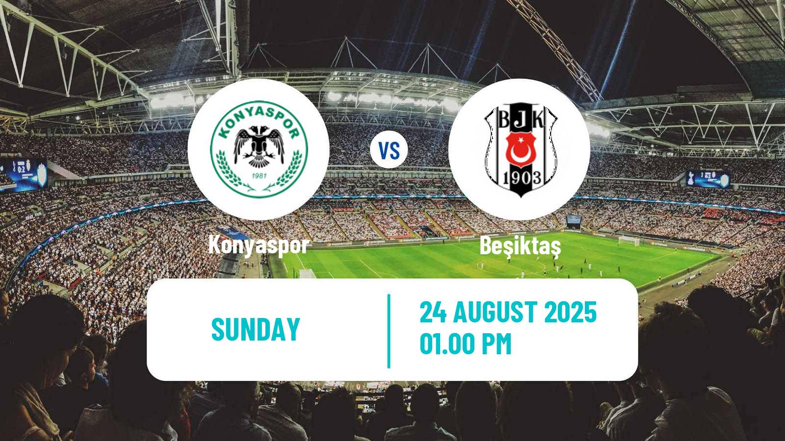 Soccer Turkish Super League Konyaspor - Beşiktaş