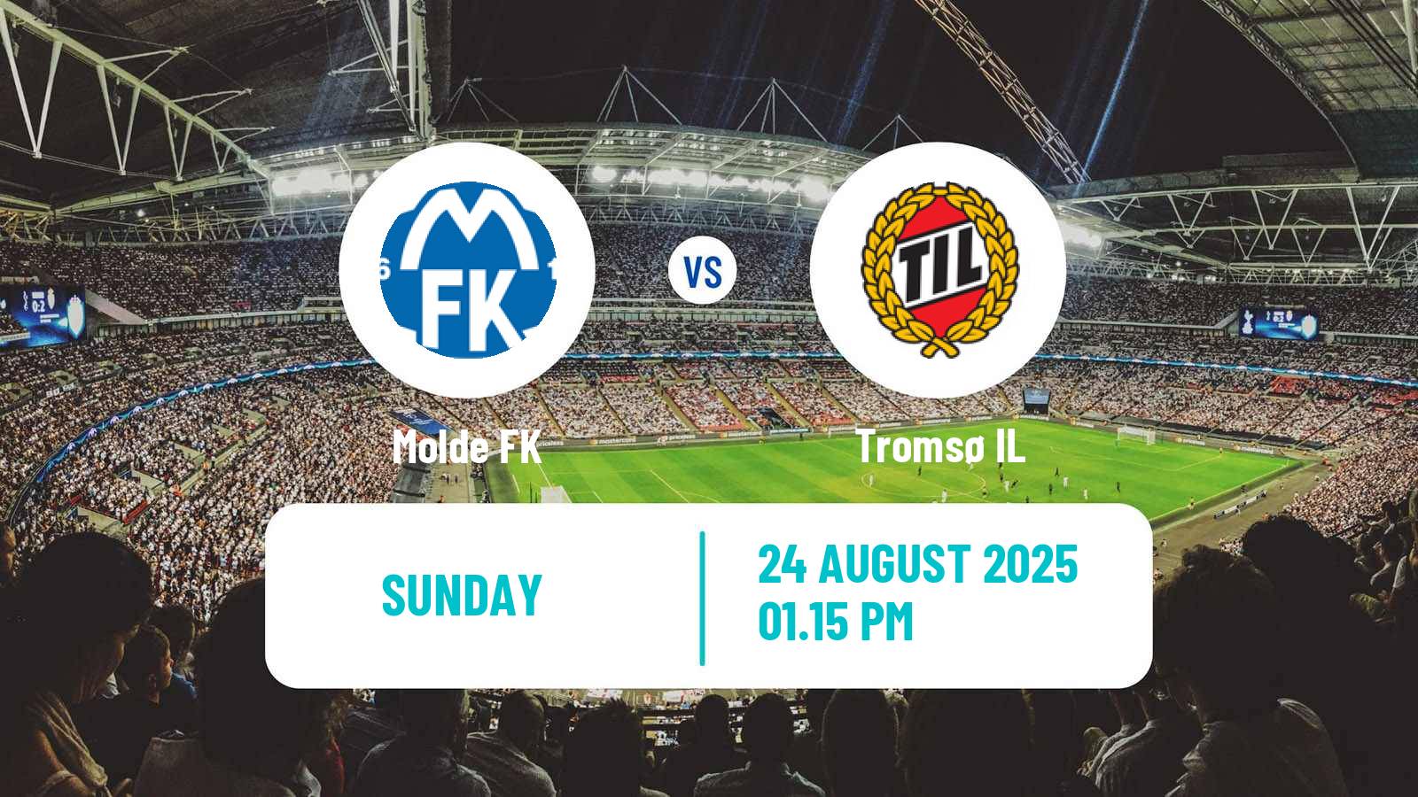 Soccer Norwegian Eliteserien Molde - Tromsø