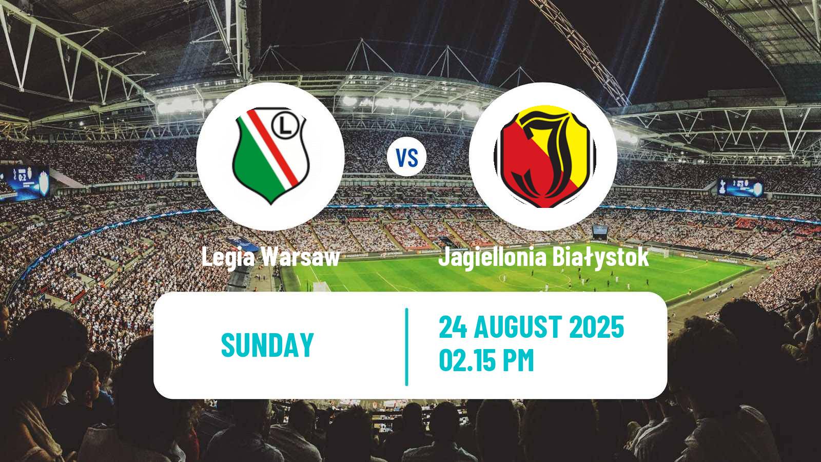Soccer Polish Ekstraklasa Legia Warsaw - Jagiellonia Białystok