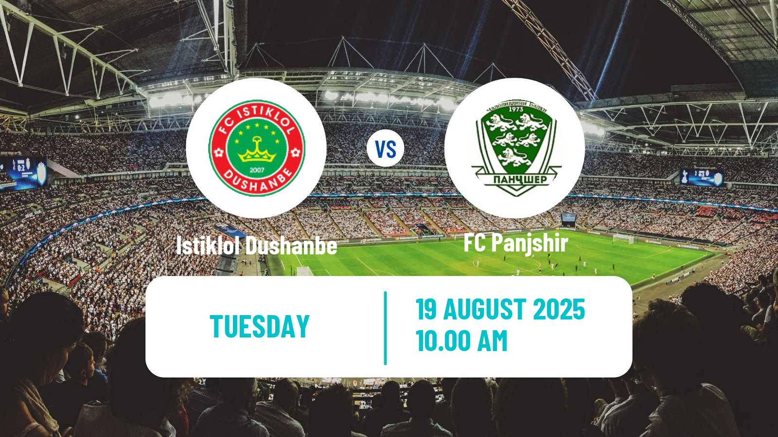 Soccer Tajik League Istiklol Dushanbe - Panjshir