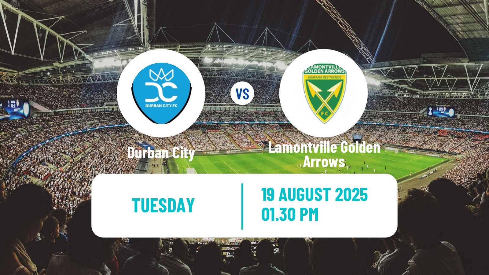 Soccer South African Premier Soccer League Durban City - Lamontville Golden Arrows