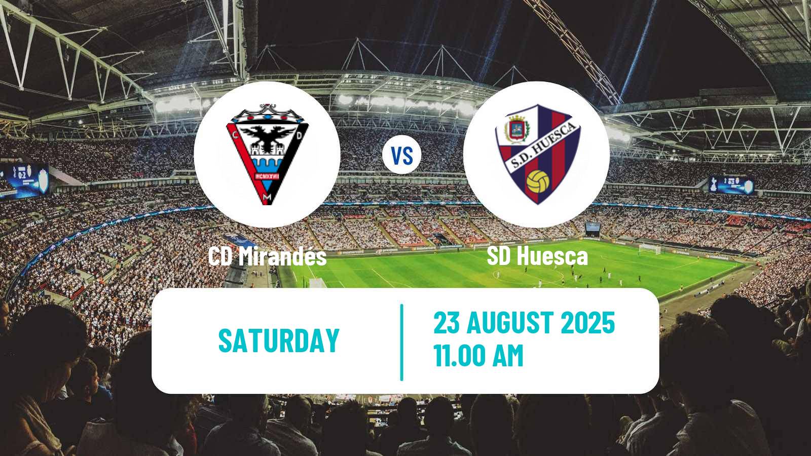 Soccer Spanish LaLiga2 Mirandés - Huesca