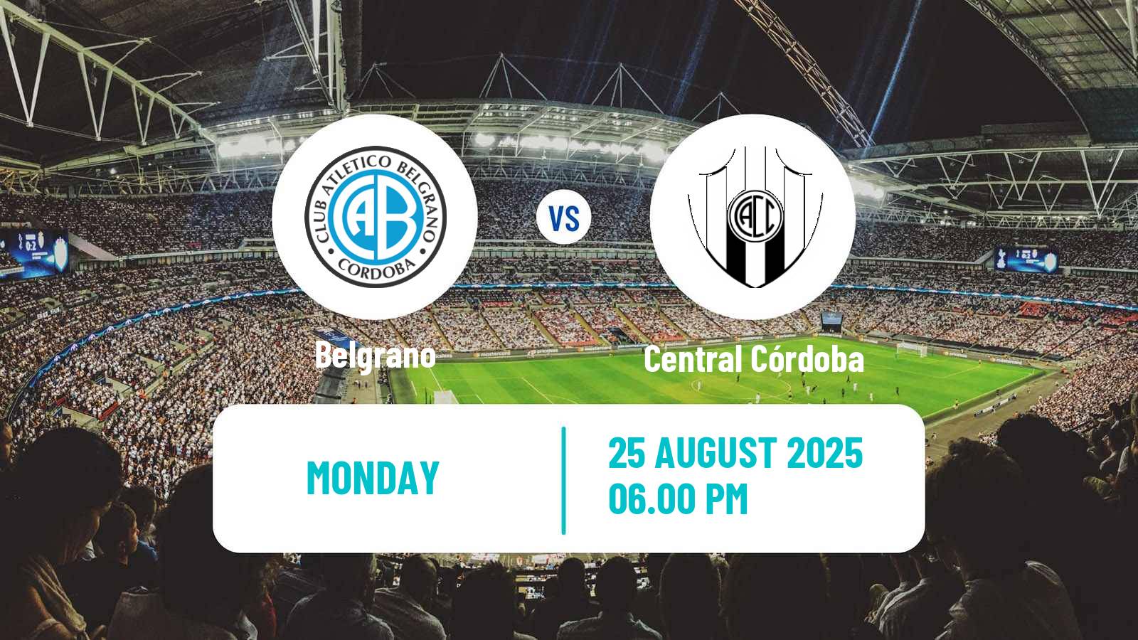 Soccer Argentinian Liga Profesional Belgrano - Central Córdoba