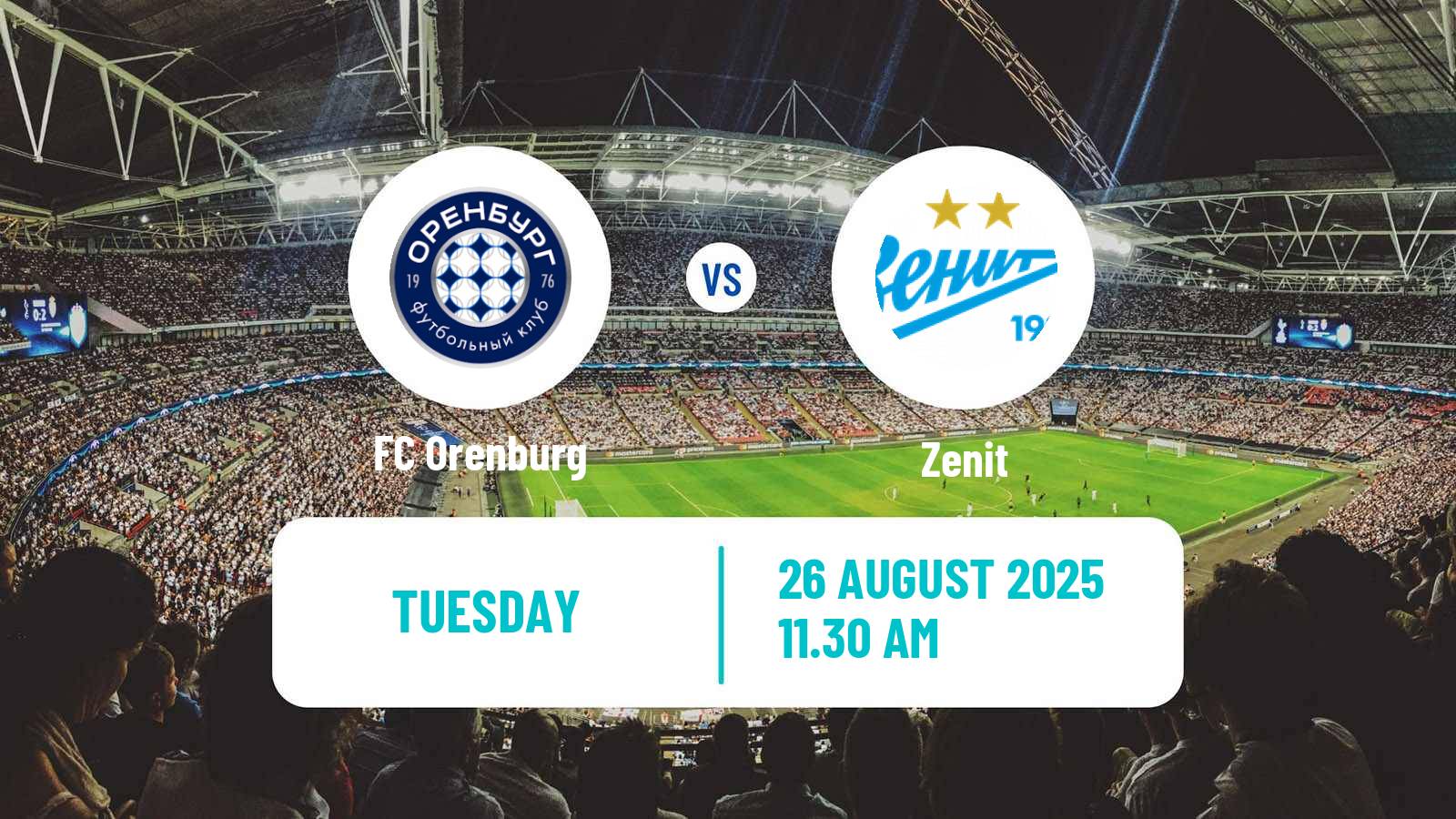 Soccer Russian Cup Orenburg - Zenit