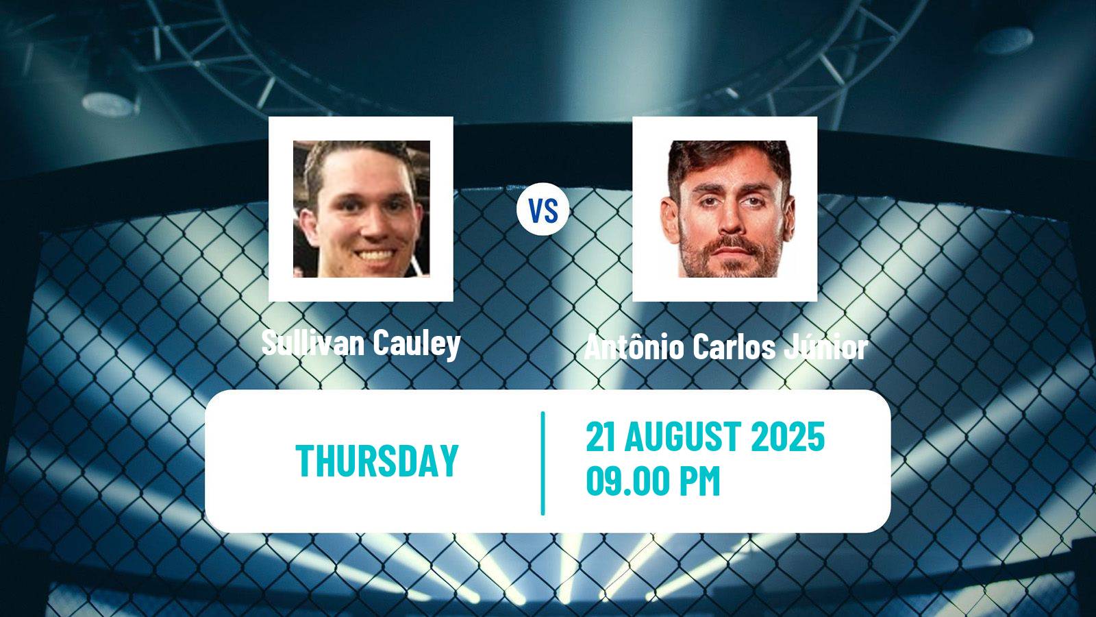 MMA Light Heavyweight Pfl Tournament Men Sullivan Cauley - Antônio Carlos Júnior