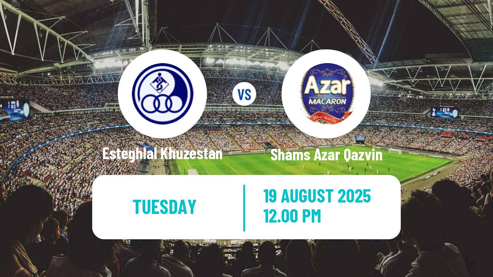 Soccer Iran Pro League Esteghlal Khuzestan - Shams Azar Qazvin