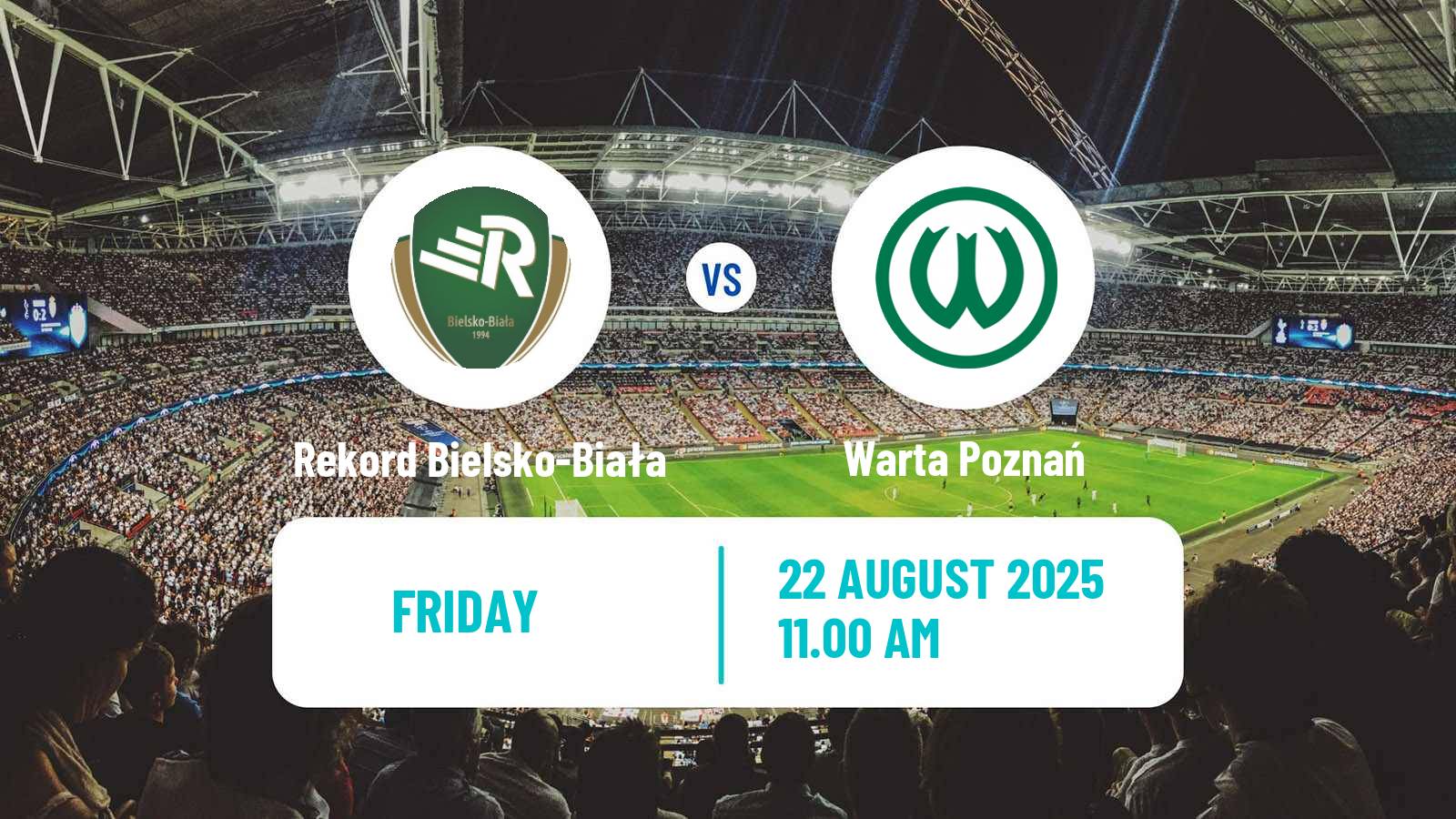 Soccer Polish Division 2 Rekord Bielsko-Biała - Warta Poznań