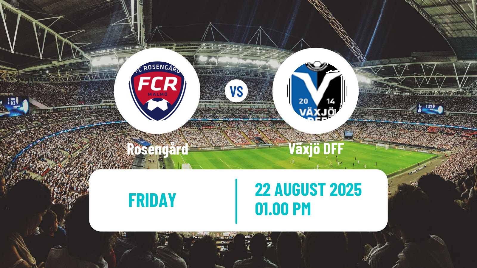 Soccer Swedish Allsvenskan Women Rosengård - Växjö DFF