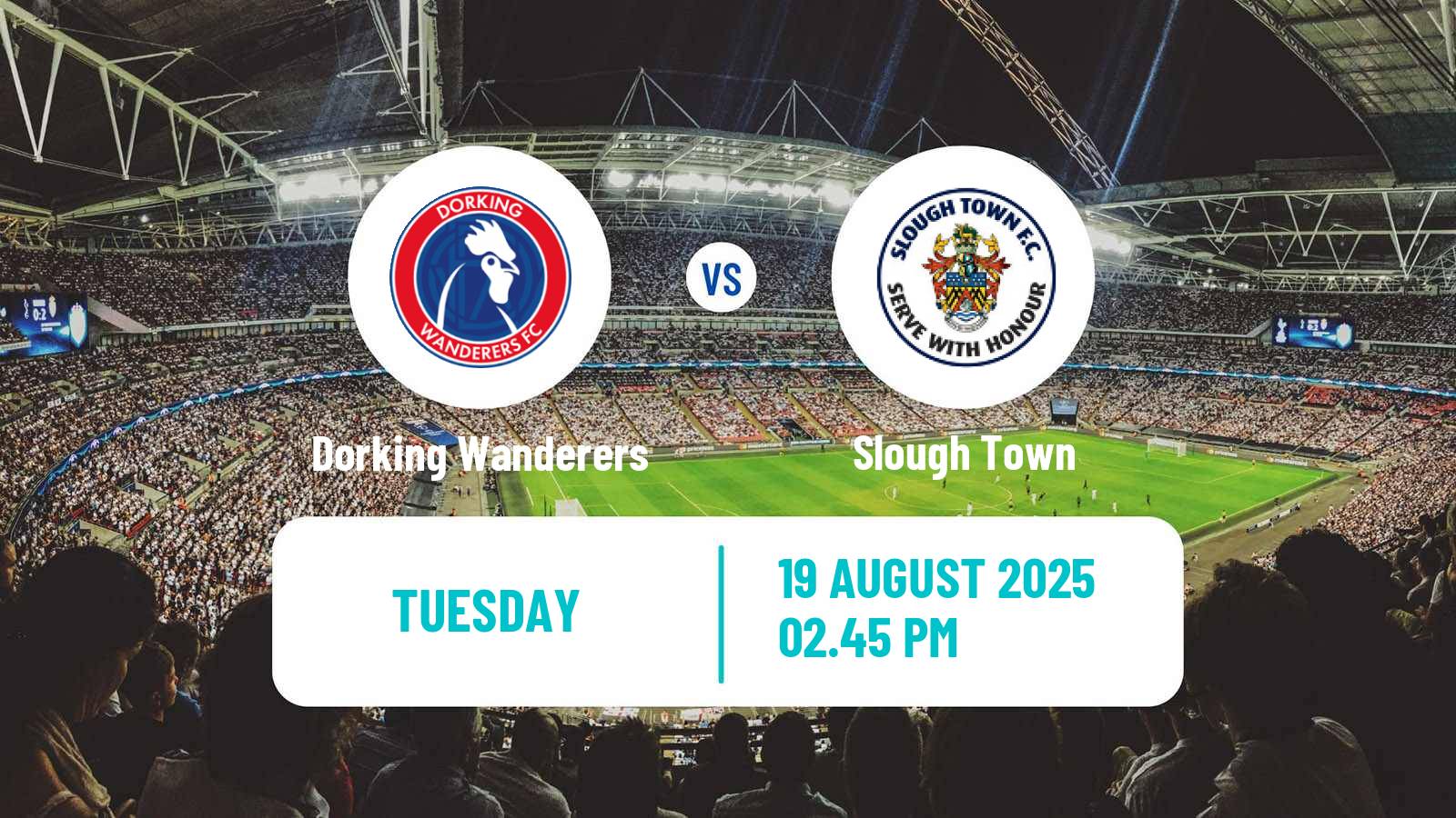 Soccer English National League South Dorking Wanderers - Slough Town