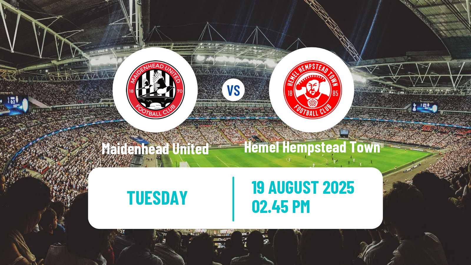 Soccer English National League South Maidenhead United - Hemel Hempstead Town