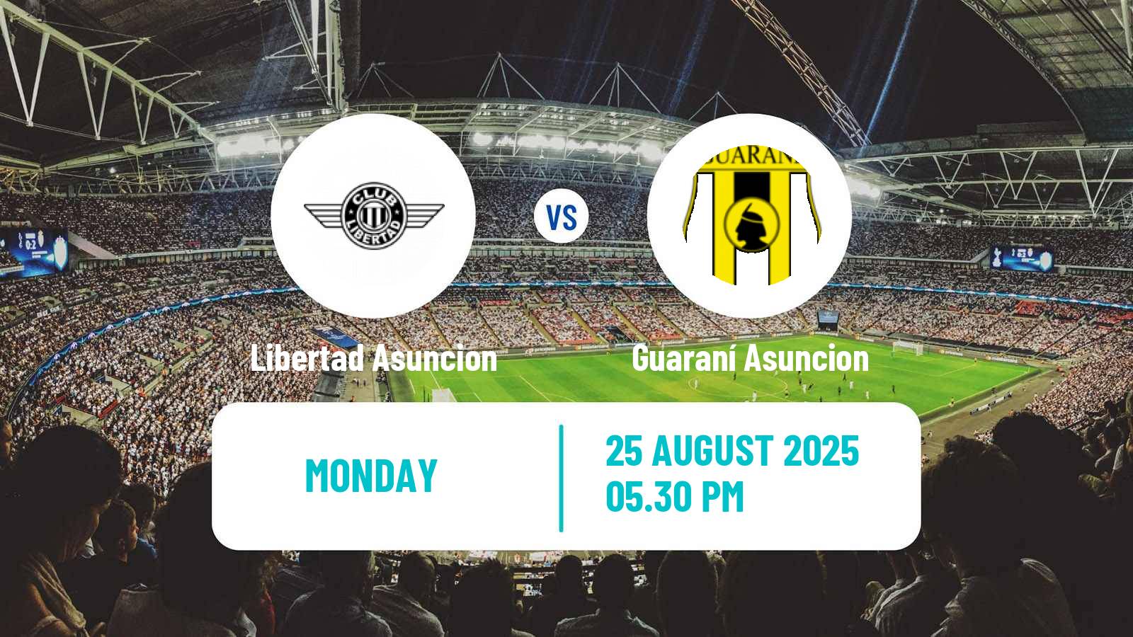 Soccer Paraguayan Primera Division Libertad Asuncion - Guaraní Asuncion