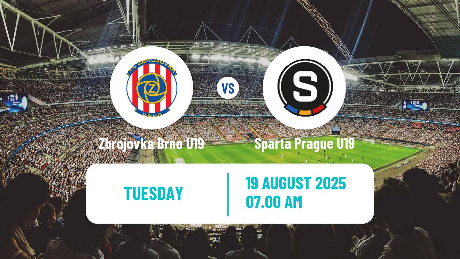 Soccer Czech U19 League Zbrojovka Brno U19 - Sparta Prague U19