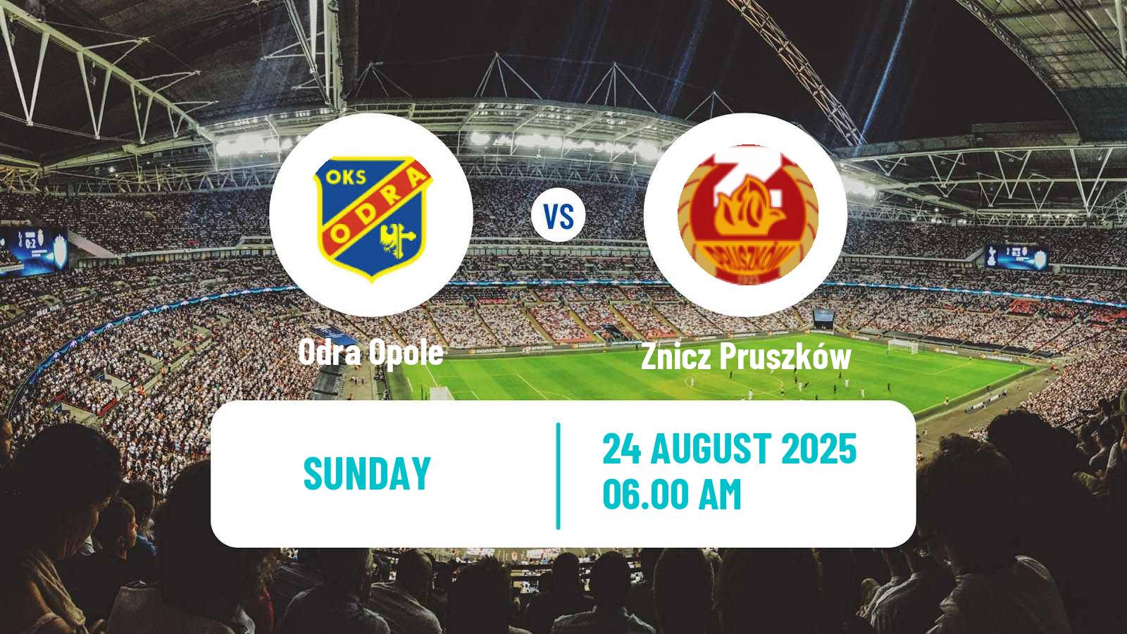 Soccer Polish Division 1 Odra Opole - Znicz Pruszków