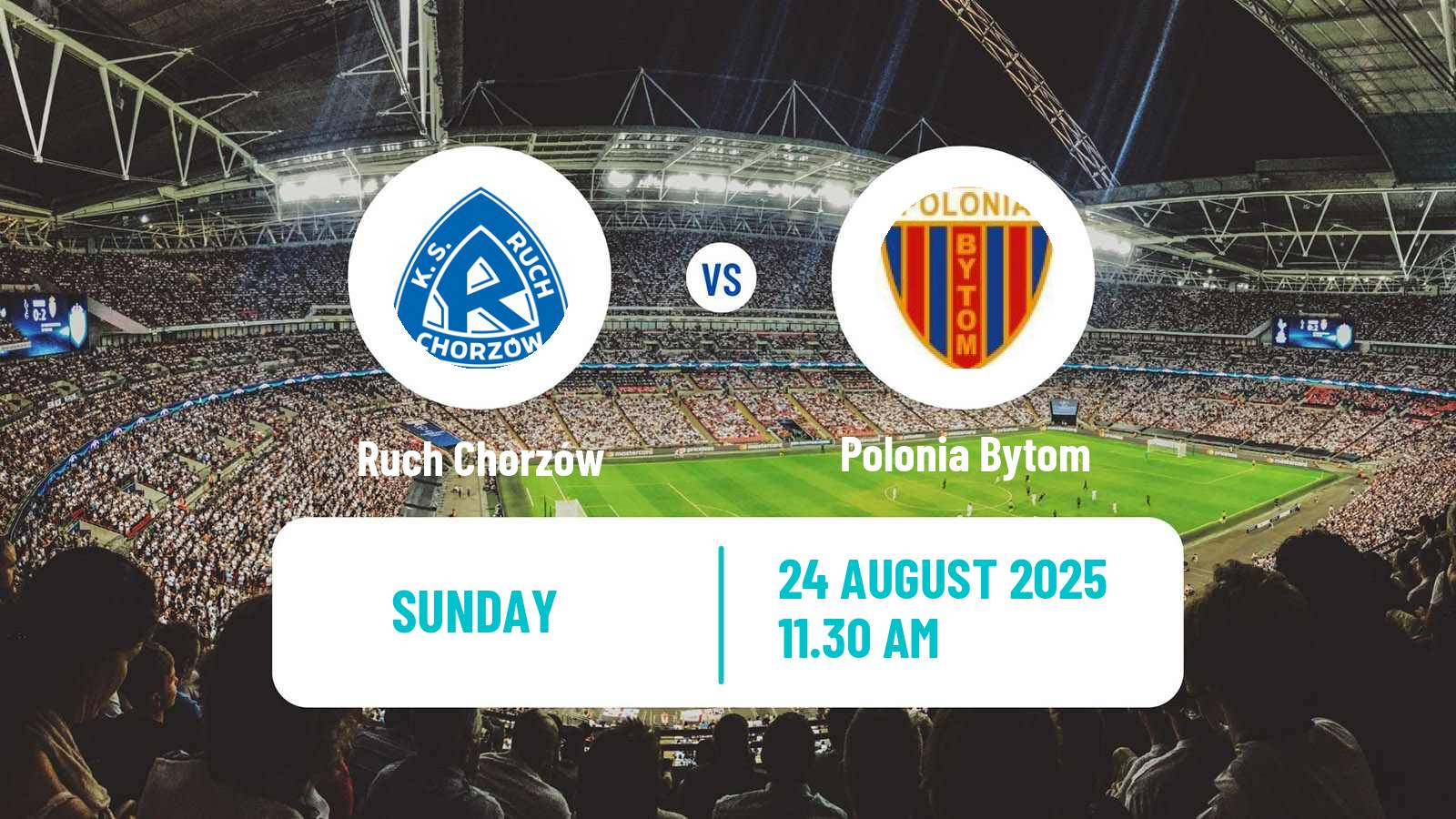 Soccer Polish Division 1 Ruch Chorzów - Polonia Bytom