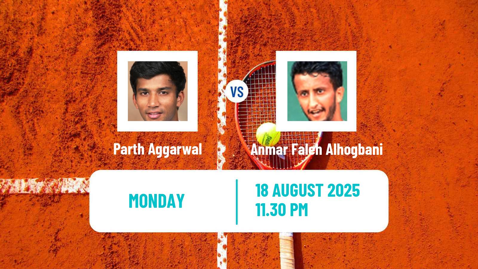 Tennis ITF M15 Nakhon Pathom Men Parth Aggarwal - Anmar Faleh Alhogbani