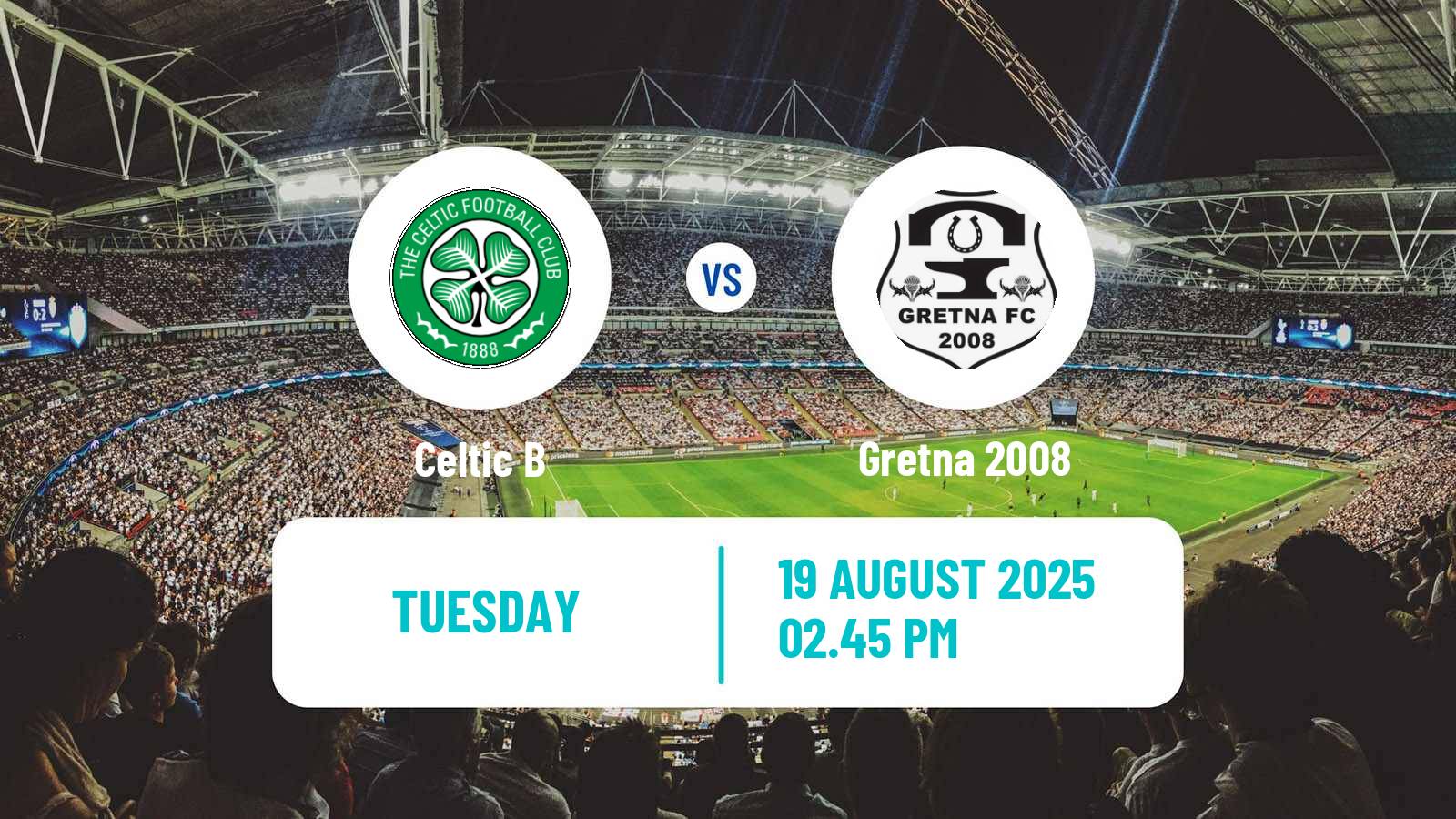 Soccer Scottish Lowland League Celtic B - Gretna 2008