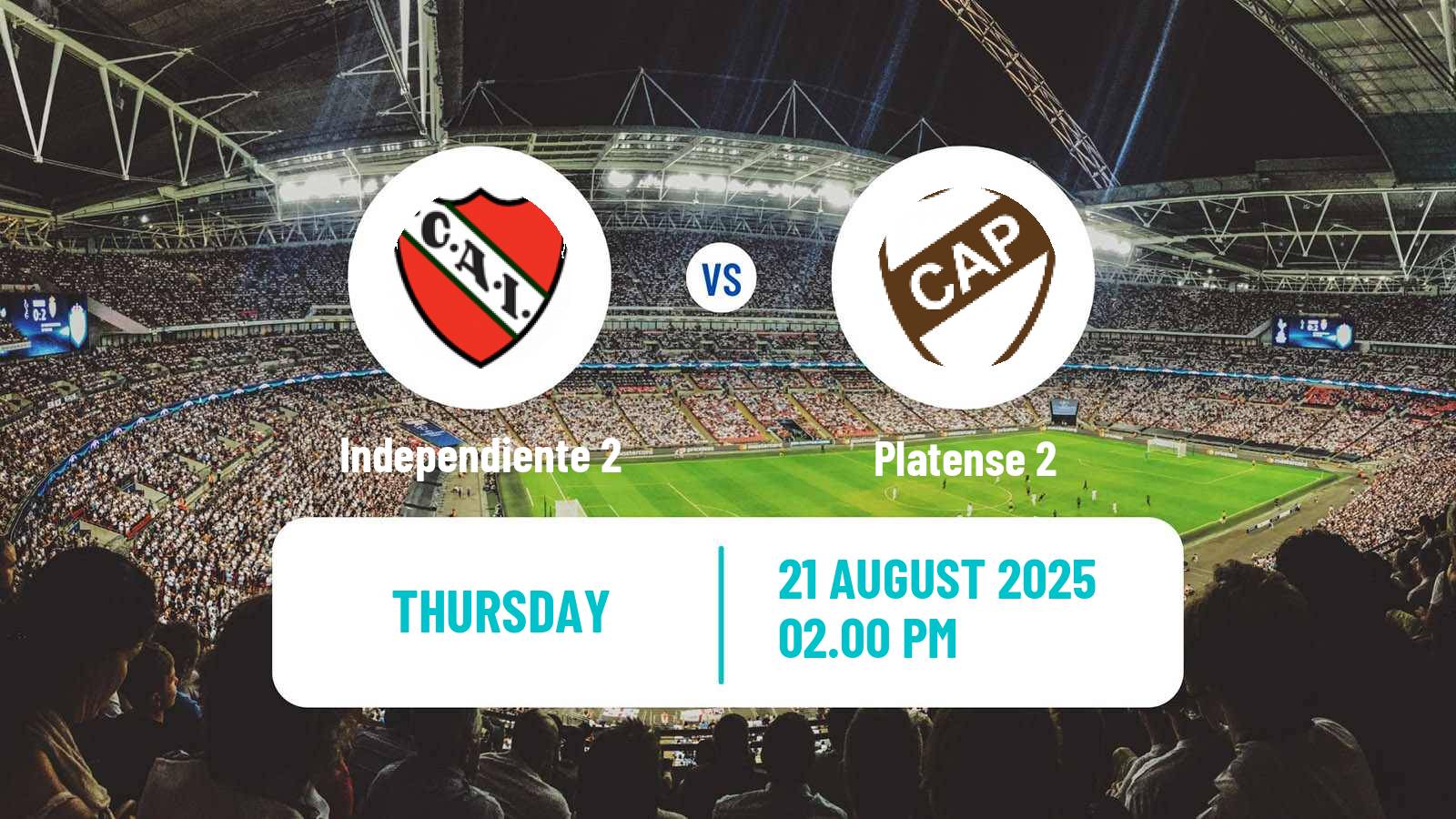 Soccer Argentinian Reserve League Independiente 2 - Platense 2