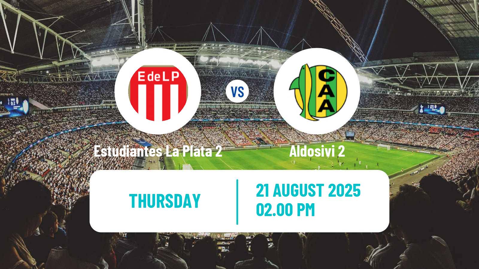 Soccer Argentinian Reserve League Estudiantes La Plata 2 - Aldosivi 2