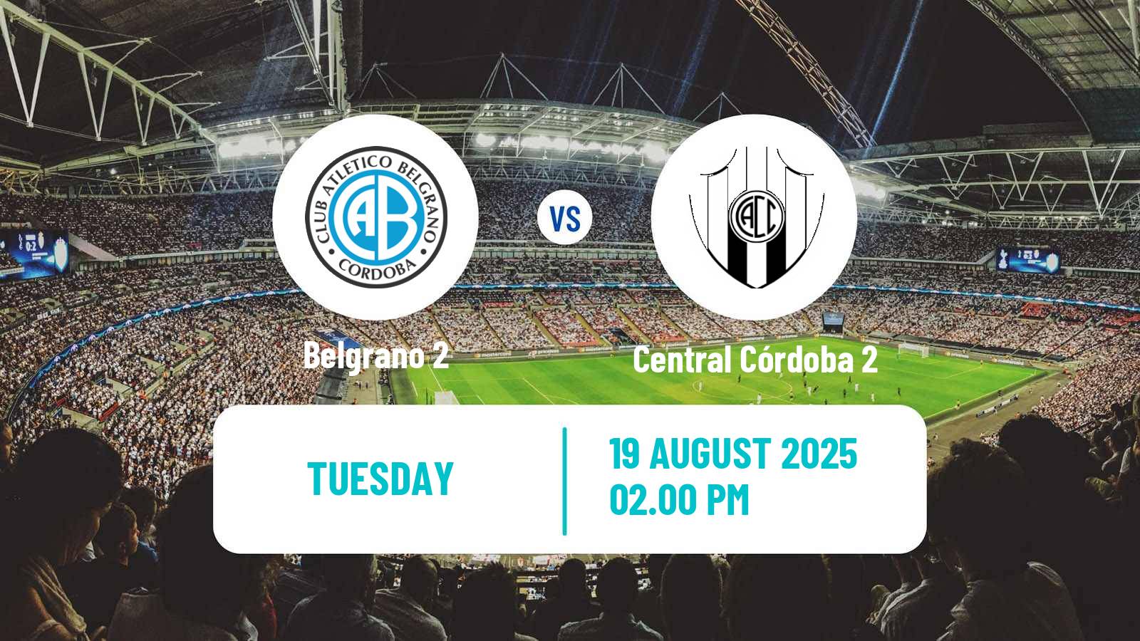 Soccer Argentinian Reserve League Belgrano 2 - Central Córdoba 2