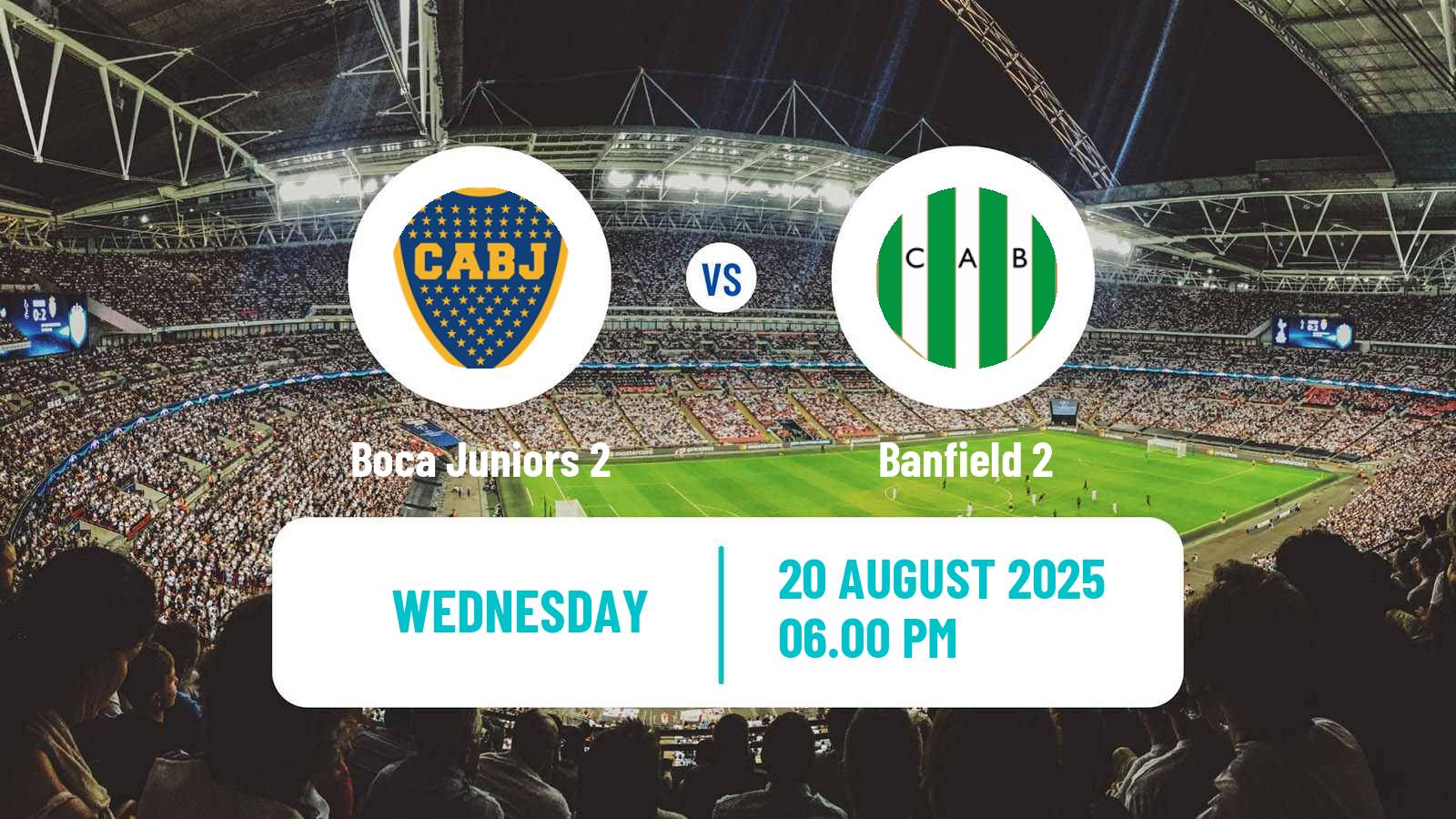 Soccer Argentinian Reserve League Boca Juniors 2 - Banfield 2