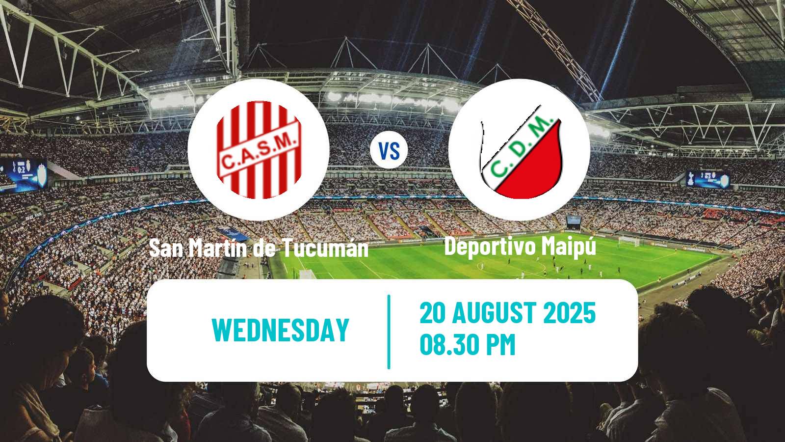 Soccer Argentinian Primera Nacional San Martín de Tucumán - Deportivo Maipú