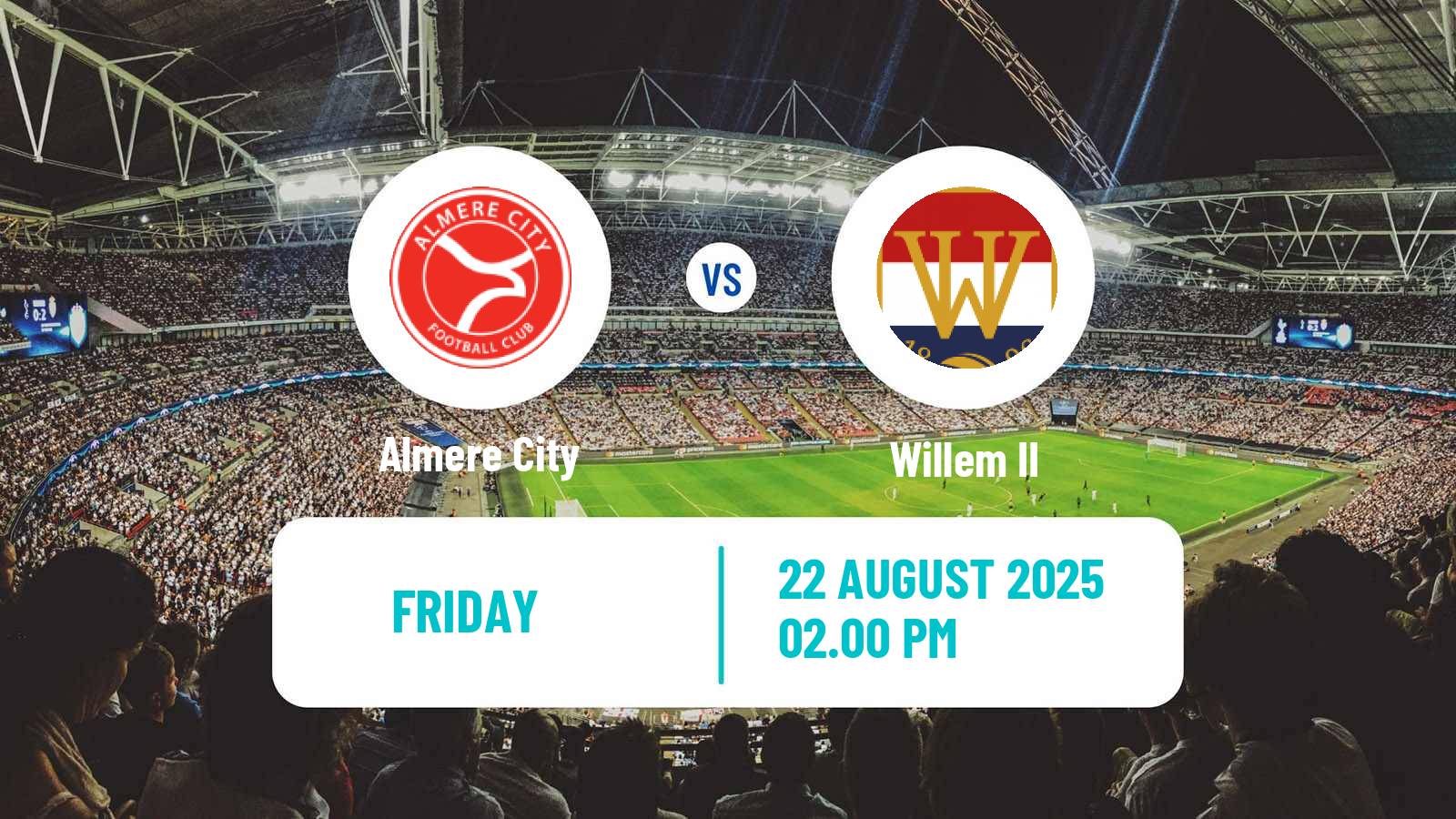 Soccer Dutch Eerste Divisie Almere City - Willem II