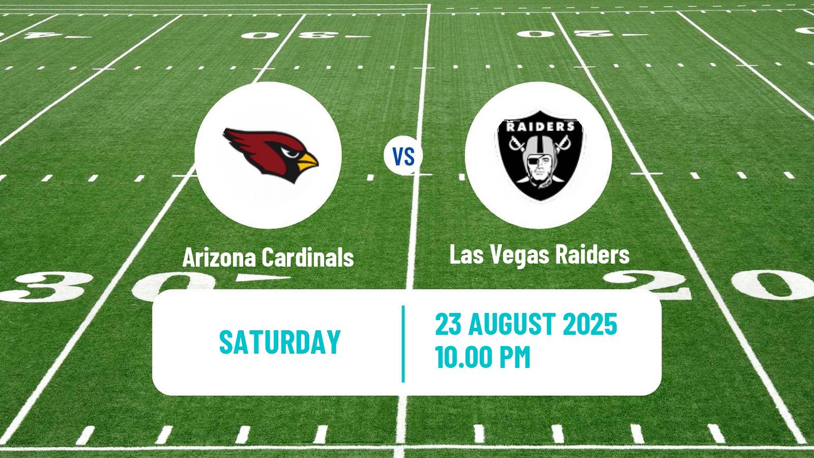 American football NFL Arizona Cardinals - Las Vegas Raiders