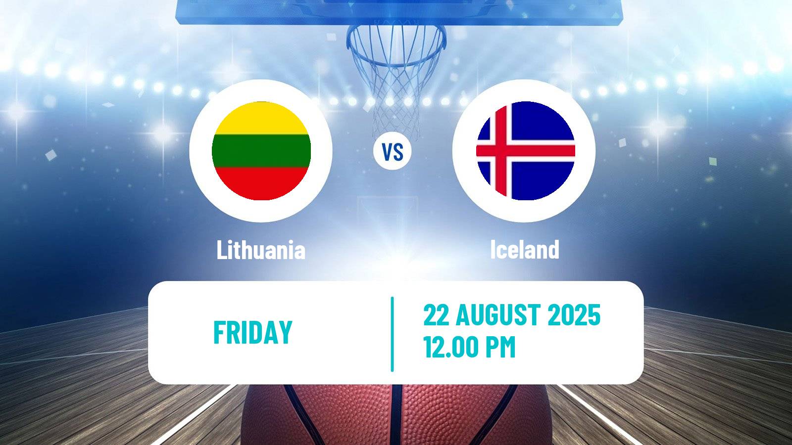 Basketball Friendly International Basketball Lithuania - Iceland