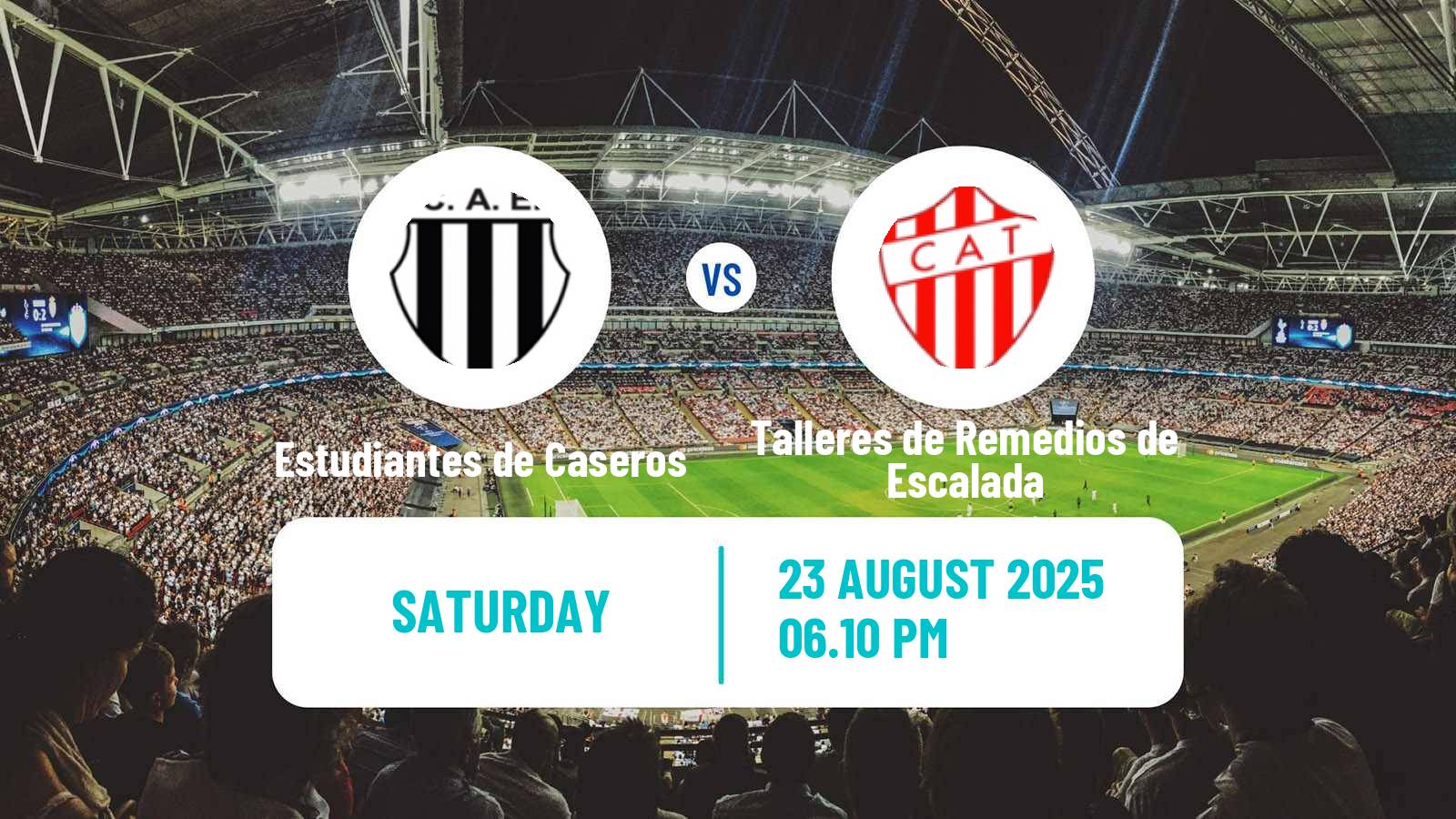 Soccer Argentinian Primera Nacional Estudiantes de Caseros - Talleres de Remedios de Escalada