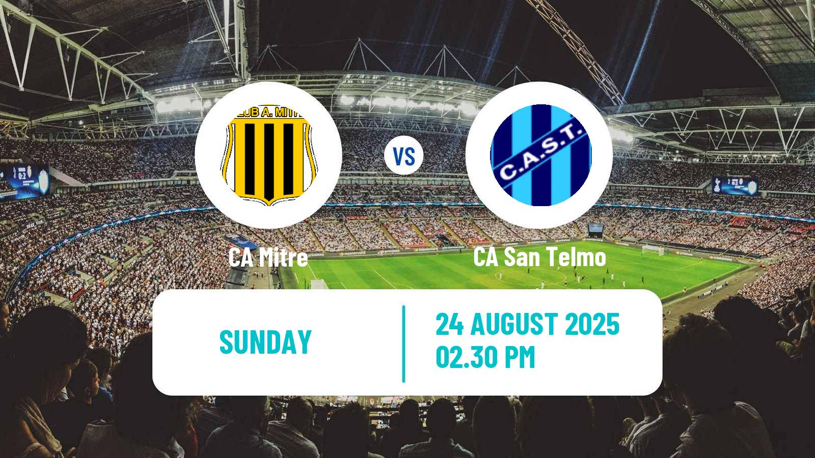 Soccer Argentinian Primera Nacional Mitre - San Telmo