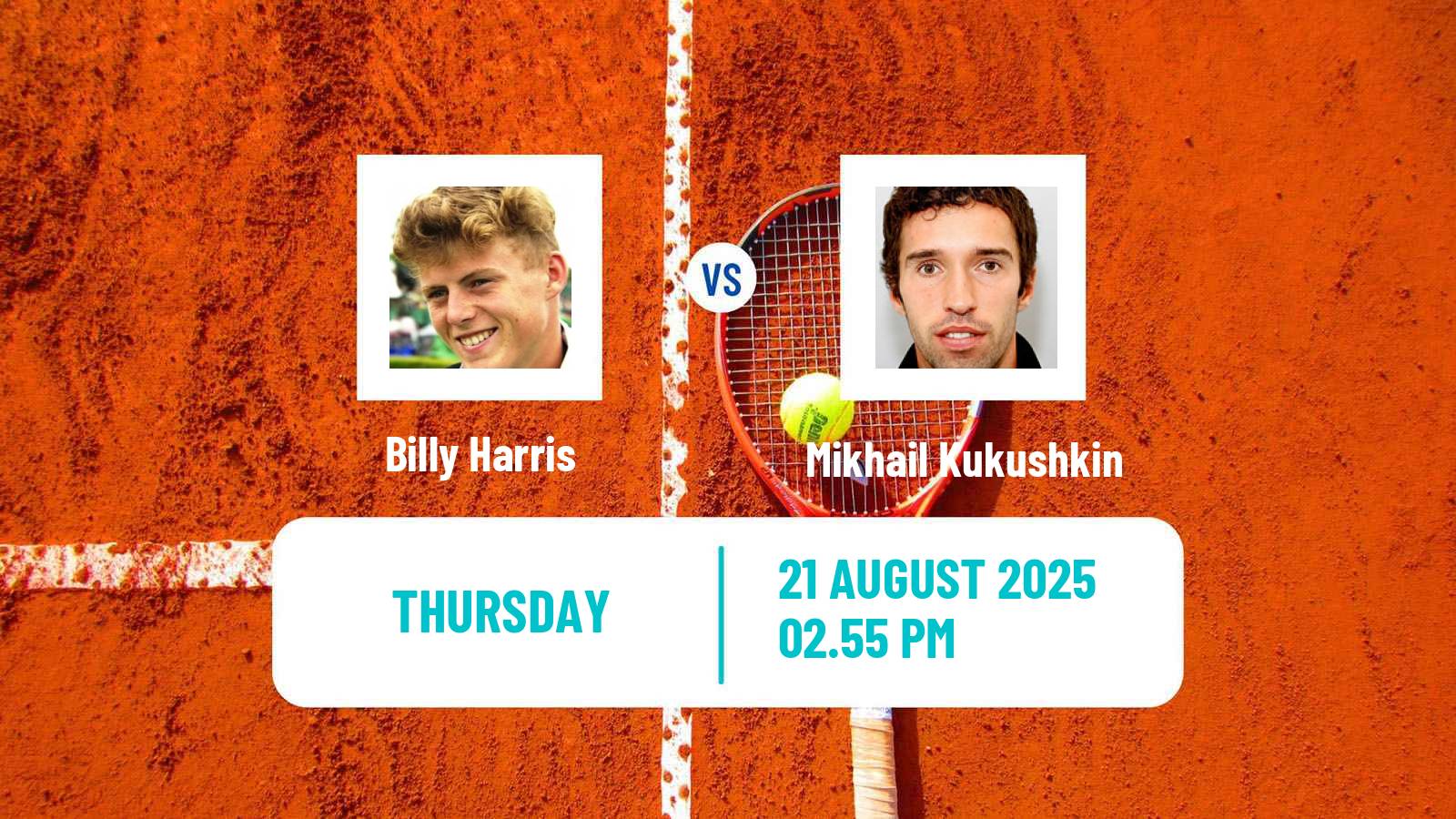 Tennis ATP US Open Billy Harris - Mikhail Kukushkin