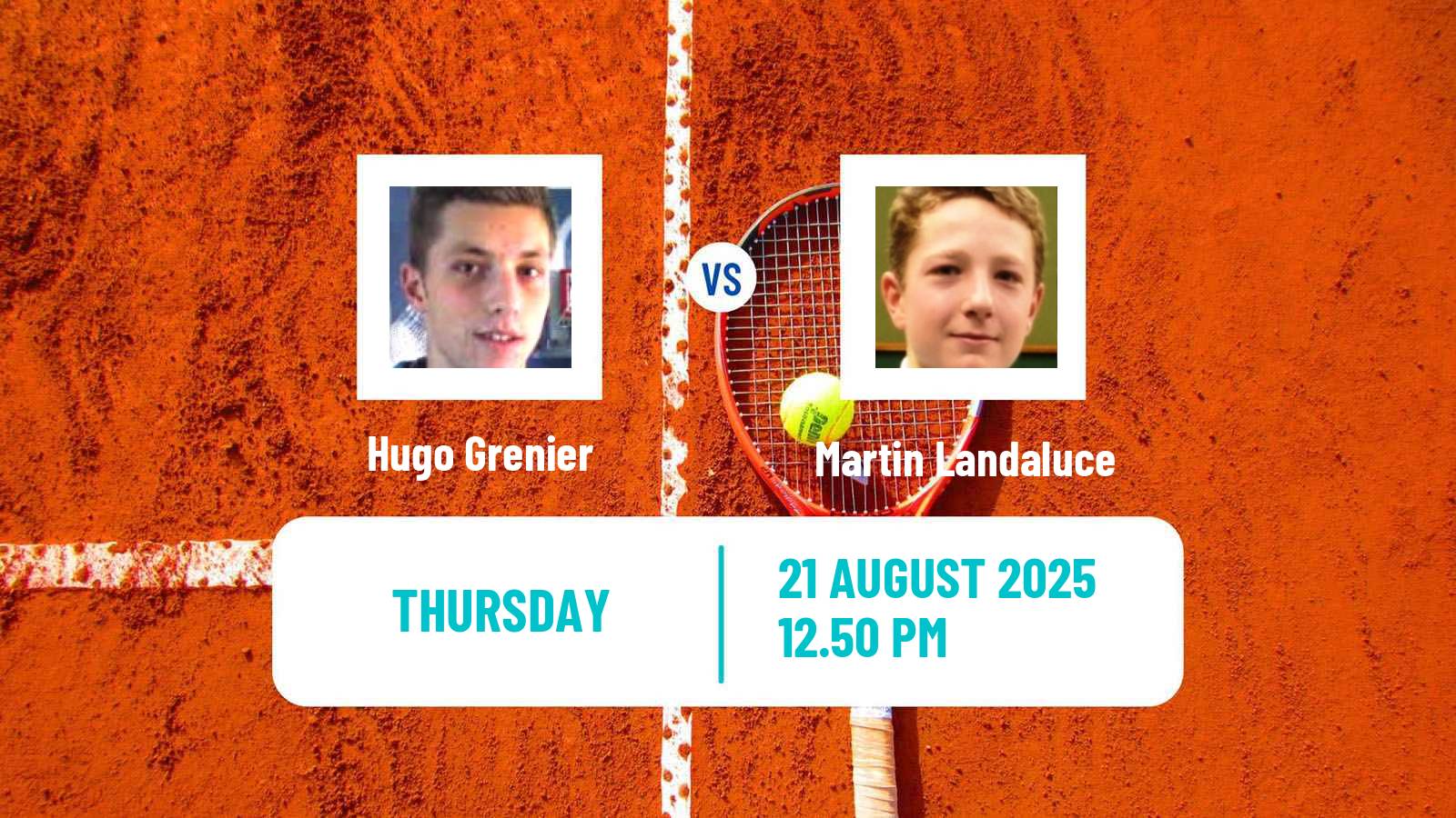 Tennis ATP US Open Hugo Grenier - Martin Landaluce