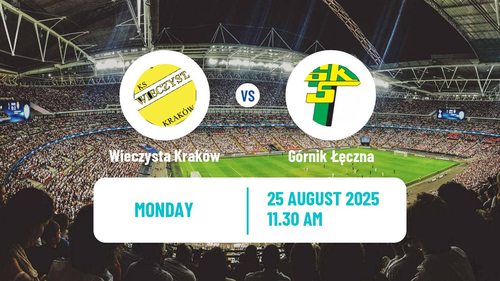 Soccer Polish Division 1 Wieczysta Kraków - Górnik Łęczna