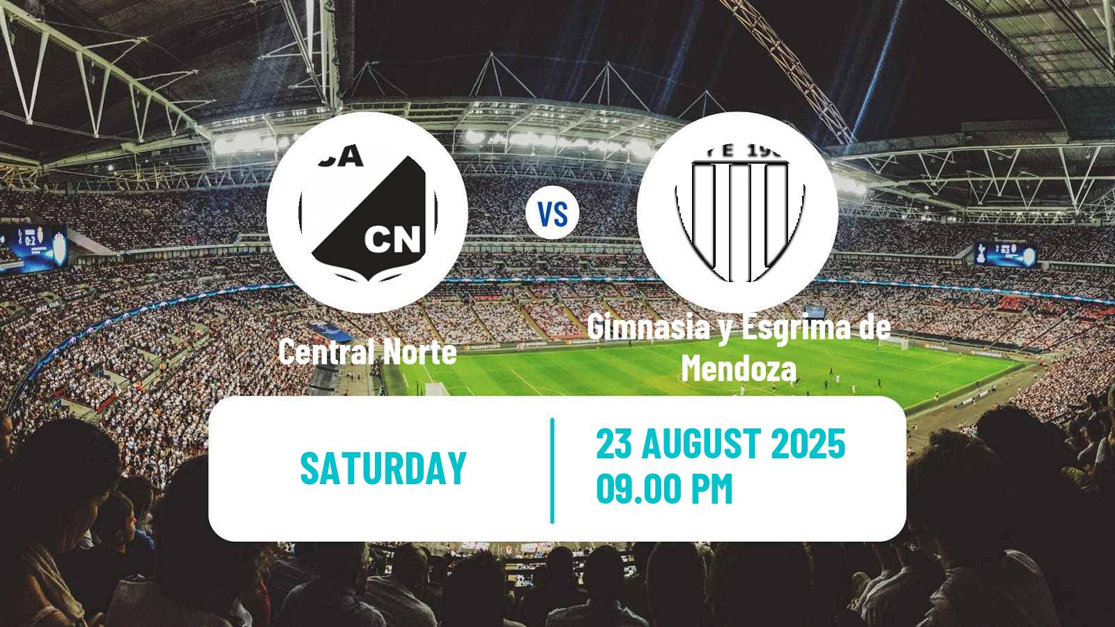 Soccer Argentinian Primera Nacional Central Norte - Gimnasia y Esgrima de Mendoza