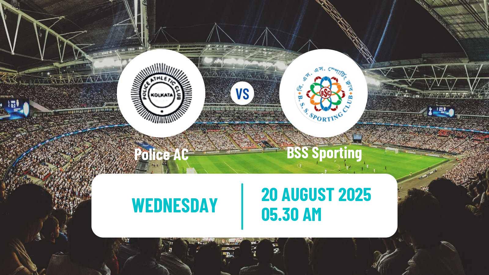 Soccer Calcutta Premier Division Police AC - BSS Sporting