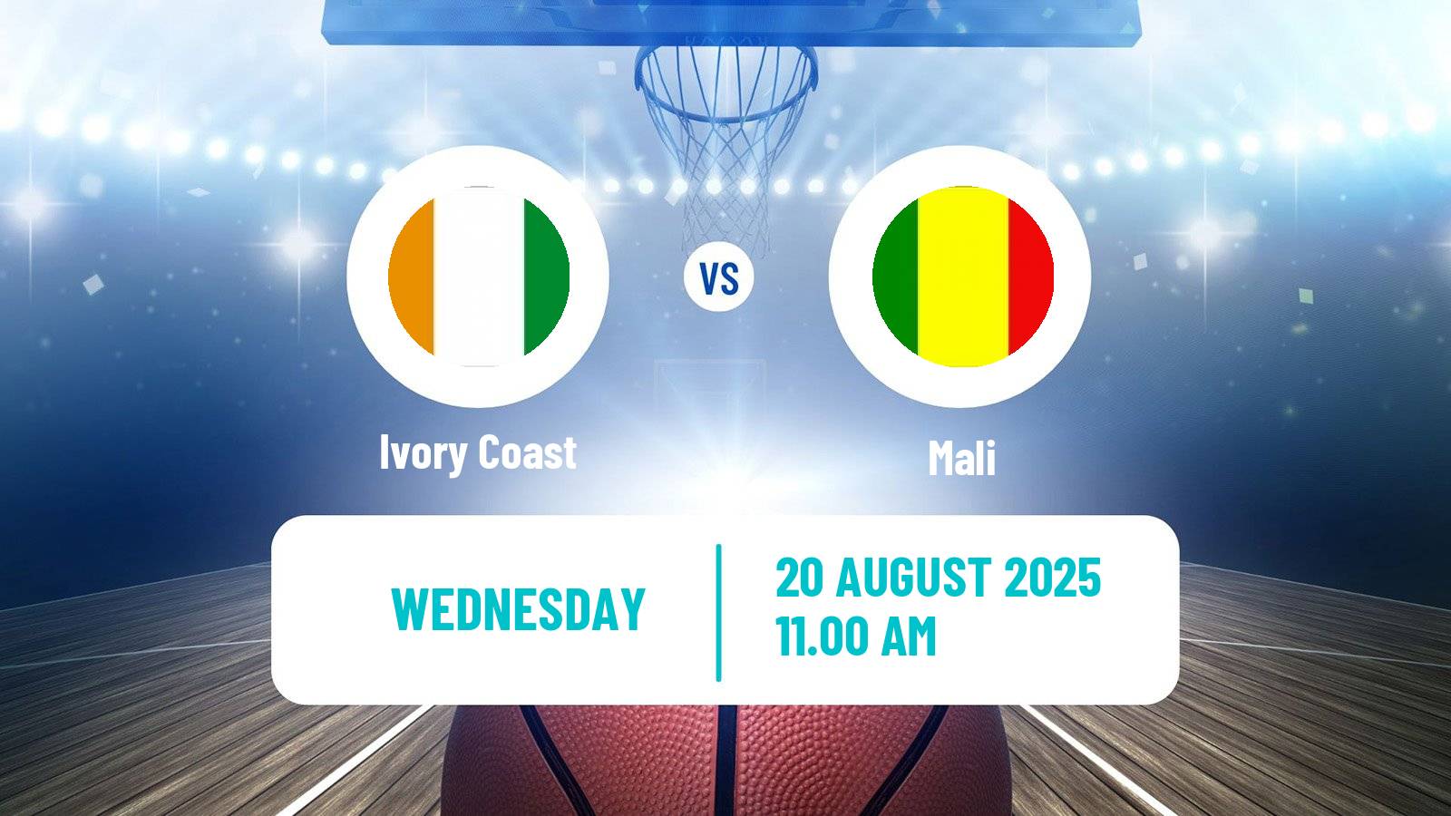 Basketball African Championship Basketball Ivory Coast - Mali