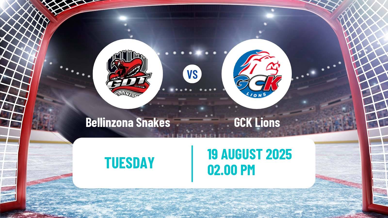 Hockey Club Friendly Ice Hockey Bellinzona Snakes - GCK Lions