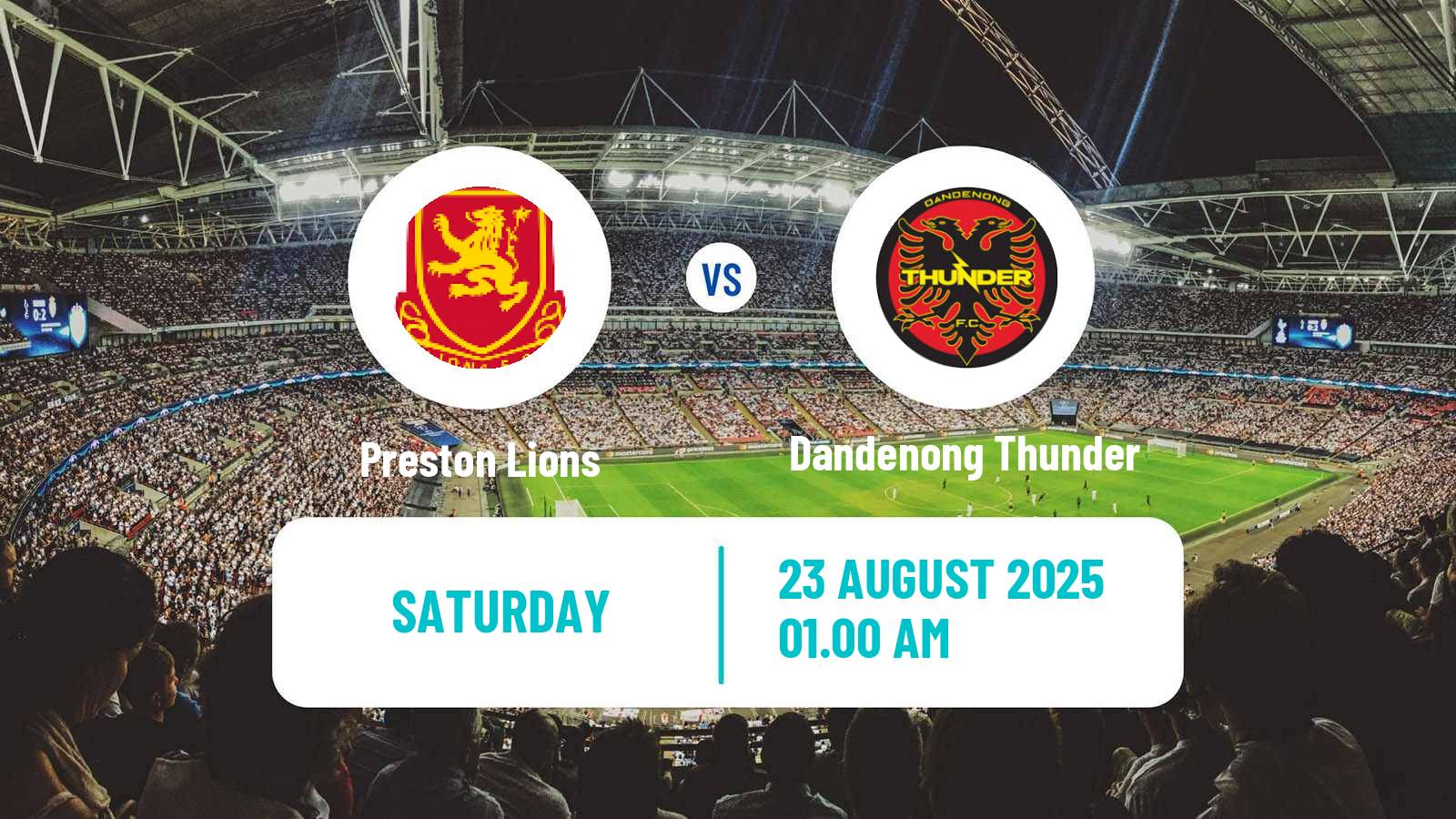 Soccer Australian NPL Victoria Preston Lions - Dandenong Thunder
