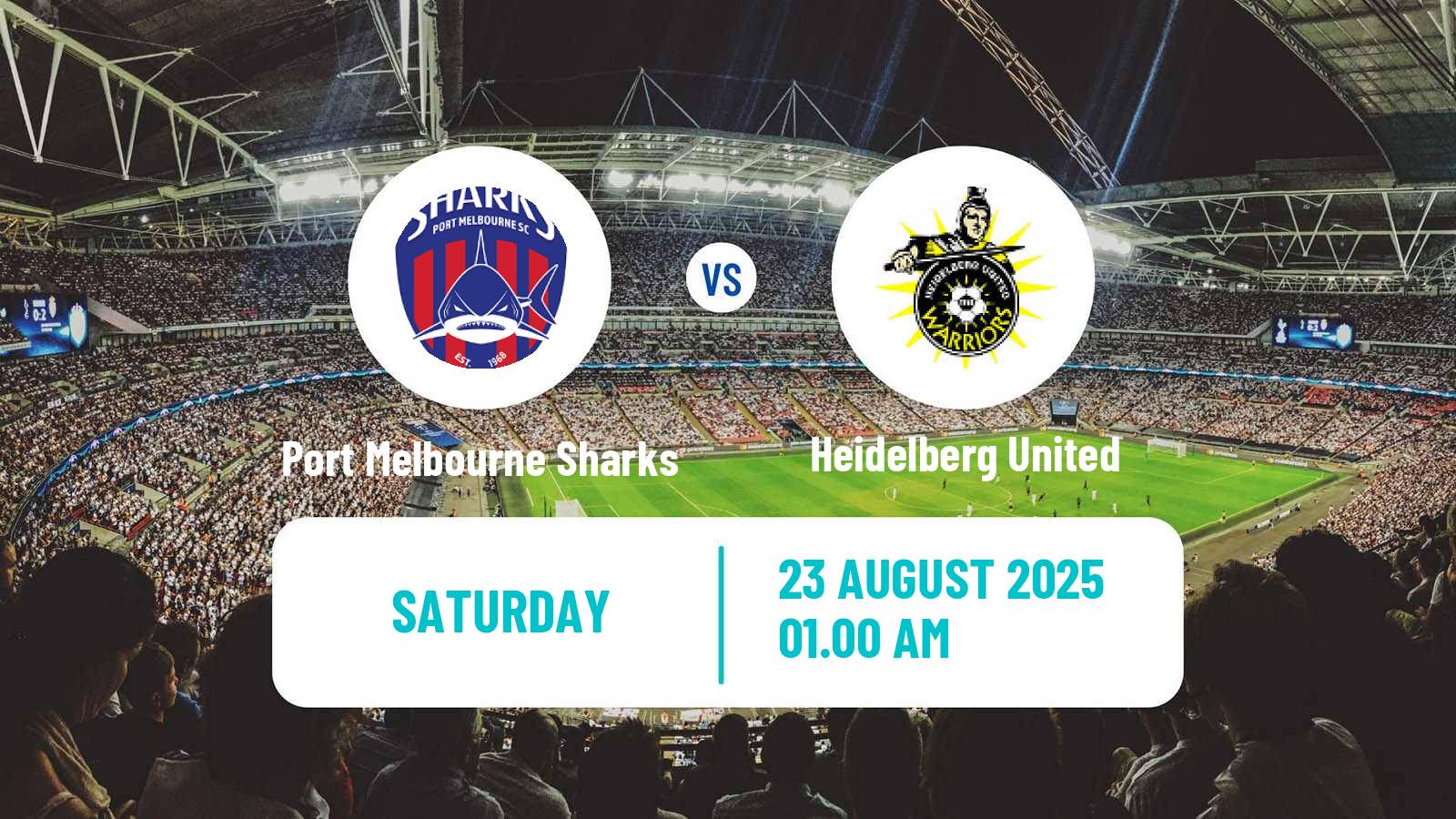 Soccer Australian NPL Victoria Port Melbourne Sharks - Heidelberg United