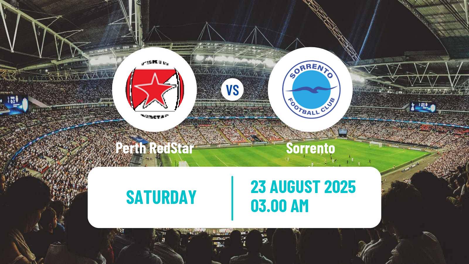Soccer Australian NPL Western Australia Perth RedStar - Sorrento